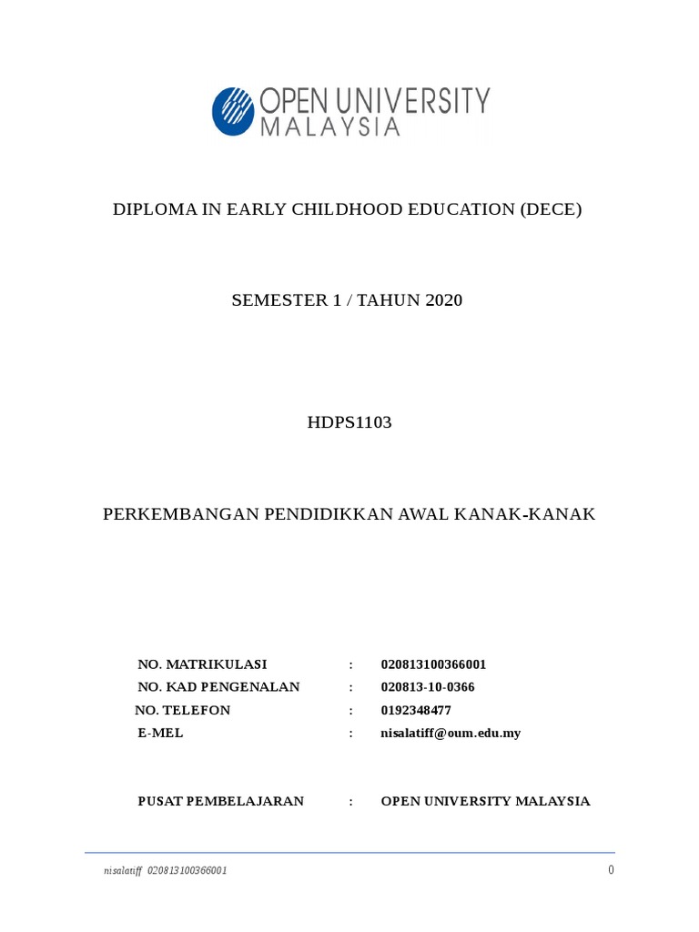 early-childhood-education-assignment-pdf