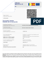 Certificado COVID Digital de La UE - Vacunación - Y8407512Z