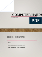Computer Hardware: System Unit
