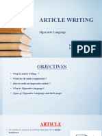 Article Writing: Figurative Language