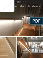 LED Tasmanian Oak Handrail