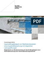 Anwendungsrichtlinie - Querkrafttragfähigkeit mit integrierten Leitungen  