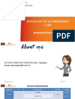 Intellectual Property LAW: Introduction To Ip Law