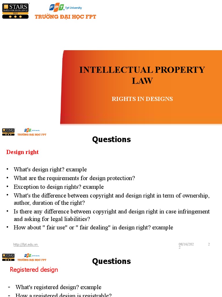 Intellectual Property LAW: Rights in Designs | PDF | Intellectual ...