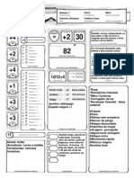 Ficha Oficial DD 5E Editavel em Negrito Editada