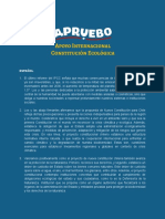 Declaración Apoyo Internacional Ecologistas Por El Apruebo