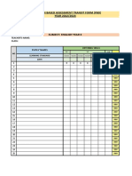 Classroom Based Assessment Transit Form (PBD) YEAR 2022/2023