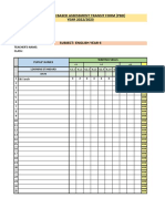 Classroom Based Assessment Transit Form (PBD) YEAR 2022/2023