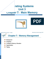 Operating Systems Unit 3 Chapter 7: Main Memory