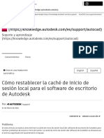 Cómo Restablecer La Caché de Inicio de Sesión Local para El Software de Escritorio de Autodesk - AutoCAD - Autodesk Knowledge Network