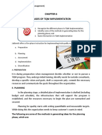 Chapter 6 Phases in TQM Implementation