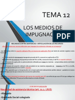 Tema 12 Los Medios de Impugnación Reducido