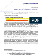 Passage en Alerte Renforcée Du Secteur de L'arc Aval