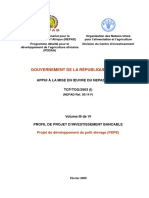 Gouvernement de La République Du Togo: Appui À La Mise en Œuvre Du Nepad-Pddaa