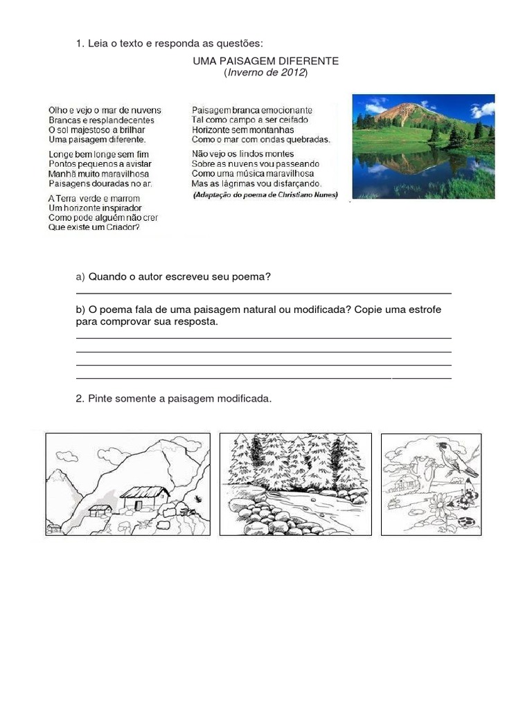 Atividade Geografia 6° Ano | PDF