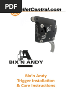 Bix'n Andy Trigger Installation & Care Instructions