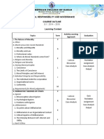 Course Outline-Social Responsibility and Governance