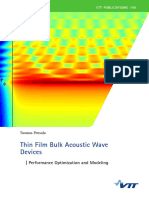 Thin Film Bulk Acoustic Wave Devices: VTT Publications