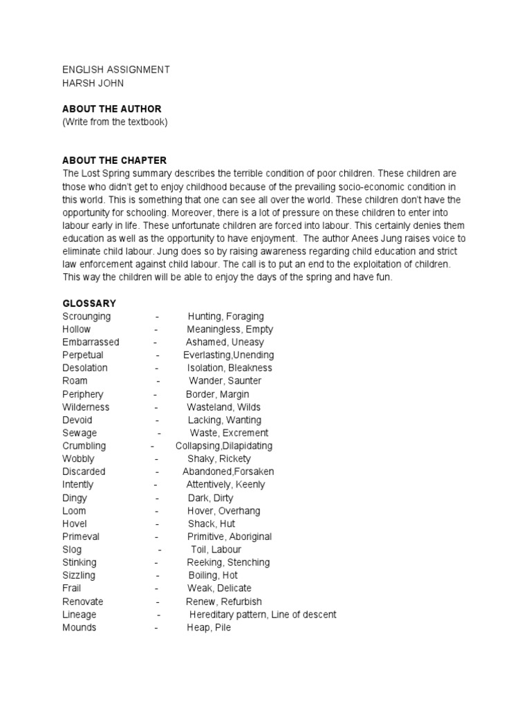 12 The Lost Spring 1 PDF