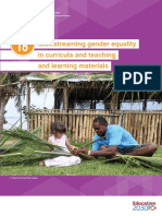 Gender Mainstreaming in Curricula