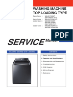 Model#WA50M7450AW - A4 Samsung - WA50M7450AW - A4 - Washer - Service - Manual