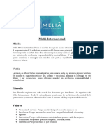 Análisis FODA Melia Internacional