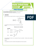 Las Proteínas para Cuarto de Secundaria