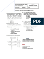 Diagnostico OCTAVO Biologia 2021