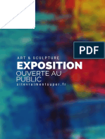 Exposition Art Et Sculpture Abstrait Flou Bleu Jaune Et Rouge