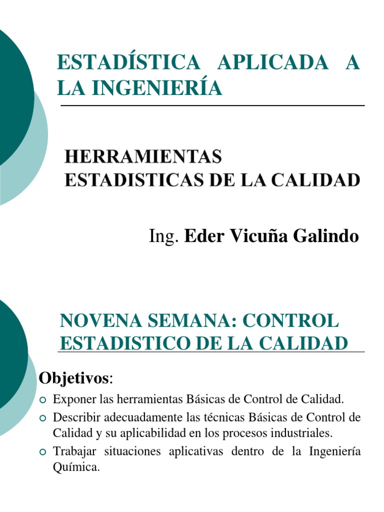Control Estadístico de Calidad en Ingeniería | PDF | Calidad (comercial ...