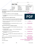 Chapter 4 Vocabulary Test: False, Equiangular Triangle True