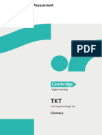 Tkt Glossary Document