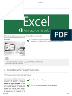 Formato de celdas en Excel