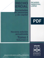 Derecho Comercial - Ricardo Sandoval Tomo I Volumen II