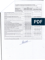 Academic Calendar For IV Semester B.tech - B .Arch - 2021-22