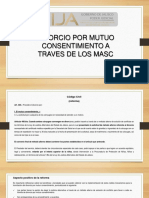 Divorcio Por Mutuo Consentimiento A Traves de Los Masc