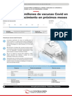 Cerca de 11 Millones de Vacunas Contra La COVID-19 en Riesgo de Vencer en Los Próximos Meses