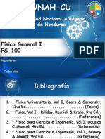 Universidad Nacional Autónoma de Honduras: Física General I FS-100