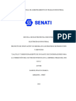 Calculo y Dimensionamiento de Un Banco de Condensadores para La Corrección Del Factor de Potencia en La Empresa Pieles Del Sur E.I.R.L