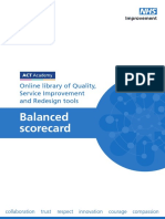 Balanced Scorecard: Online Library of Quality, Service Improvement and Redesign Tools