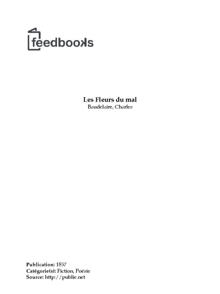 Le Vin Des Chiffonniers Analyse Linéaire Charles Baudelaire - Les Fleurs Du Mal | PDF | Les Fleurs du mal | Charles  Baudelaire