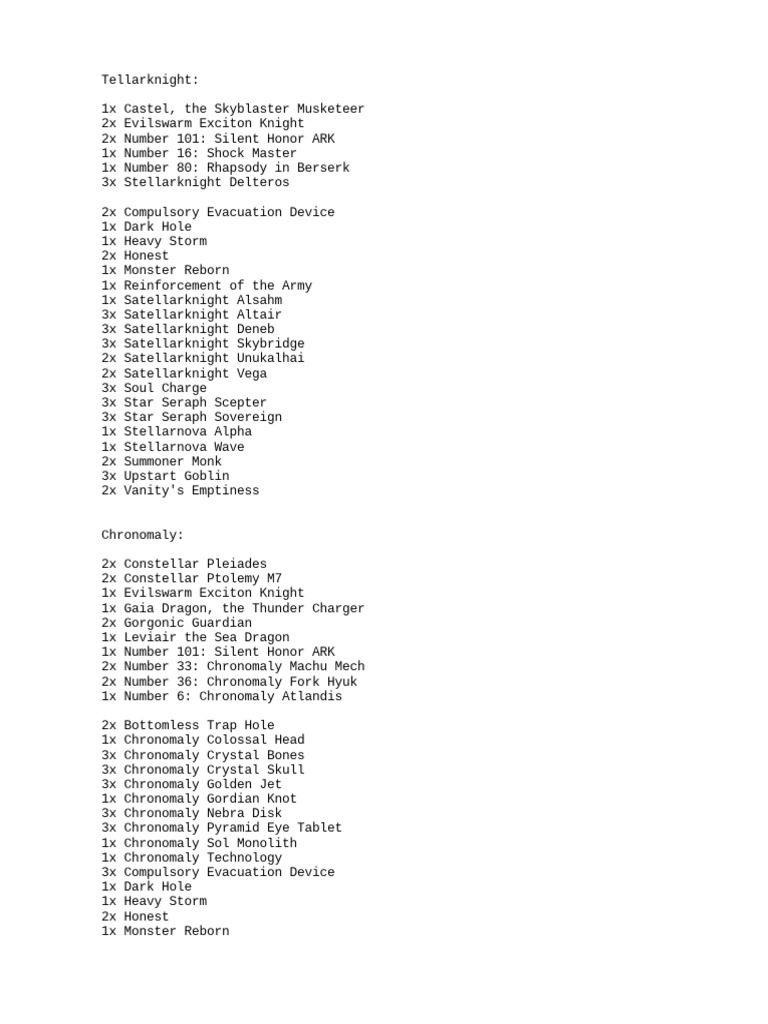 Yu-Gi-Oh! Tag Force Deck Recipes | PDF | Dragon