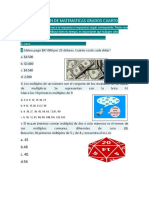 Nivelacion de Matematicas Grados Cuarto