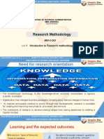Research Methodology UNIT 1