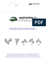 Prueba psicotécnica para ejercitar la lógica y la percepción espacial