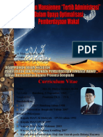M. Syaifullah - Manajemen Tertib Administrasi Wakaf