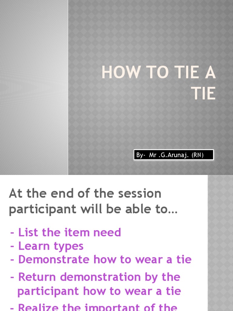 How To Tie A Tie | Descargar gratis PDF | Necktie | Knot