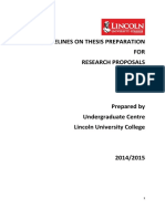 Thesis Proposal Preparation Guideline