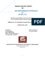 360 DEGREE PERFORMANCE APPRAISAL AT UFLEX LTD. Research Report HR 98 Page