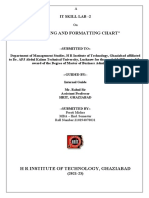 "Creating and Formatting Chart": It Skill Lab - 2